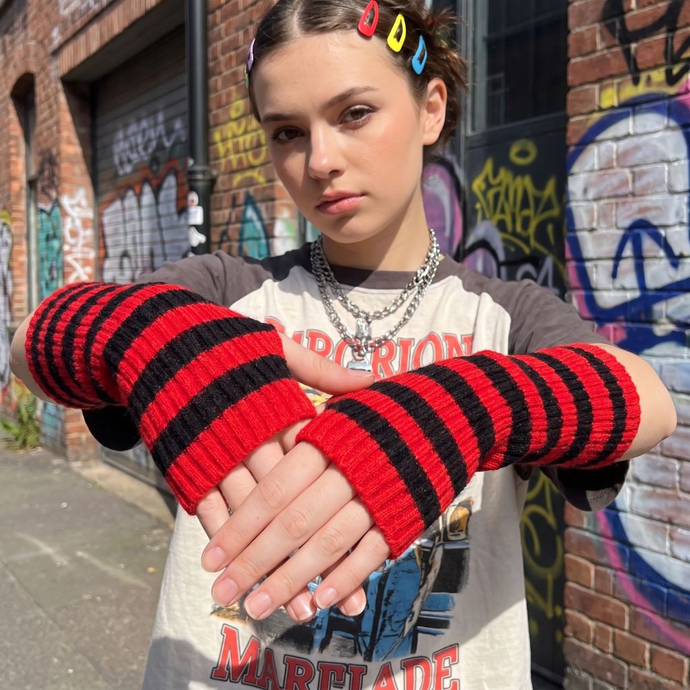 Luvas Longas Sem Dedos de Tric - Fingerless Glove Knit avaliação e preço
