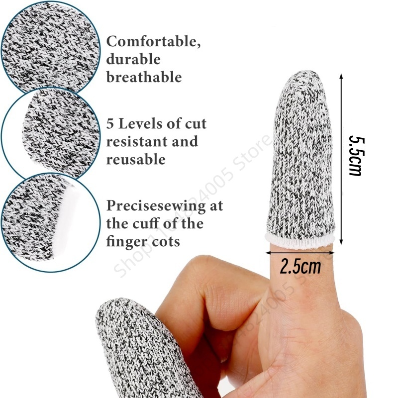 5/20 unidades luvas de dedo an - Cut Resistant Glove avaliação e preço