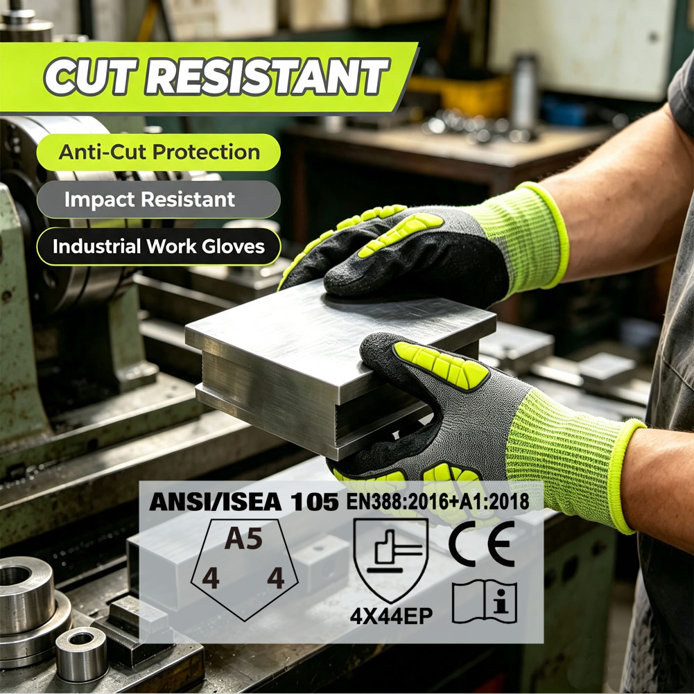 Luva de segurança para trabalh - Work Glove Impact avaliação e preço