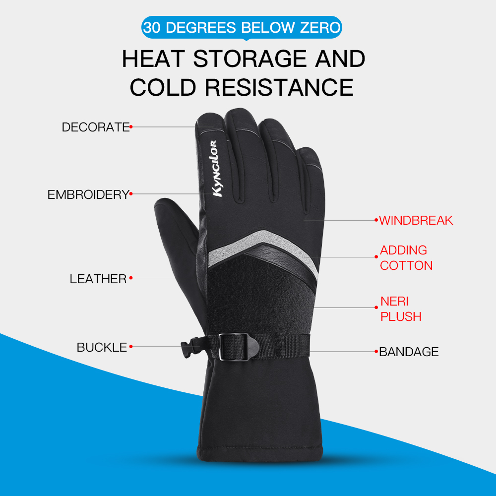 Inverno ao ar livre ciclismo e - Ski Glove Waterproof avaliação e preço