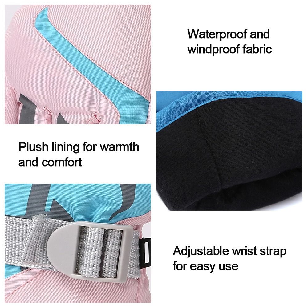 Luvas de esqui infantis fofas  - Ski Glove Waterproof avaliação e preço